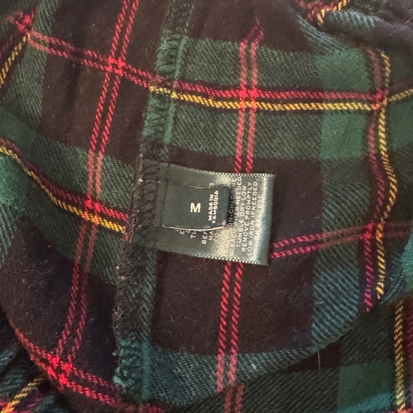 LAUREN | Ralph Lauren Green Black Red flannel Pajamas Set | Medium - Picture 6 of 10